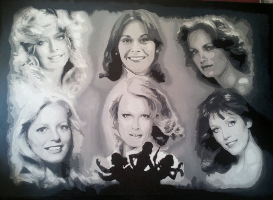 Paintings: charlies angels 32x40 inch